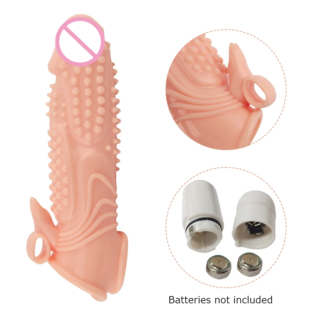 Многоразовый большой пенис фаллоимитатор Man Nuo чехол на член для мужчин