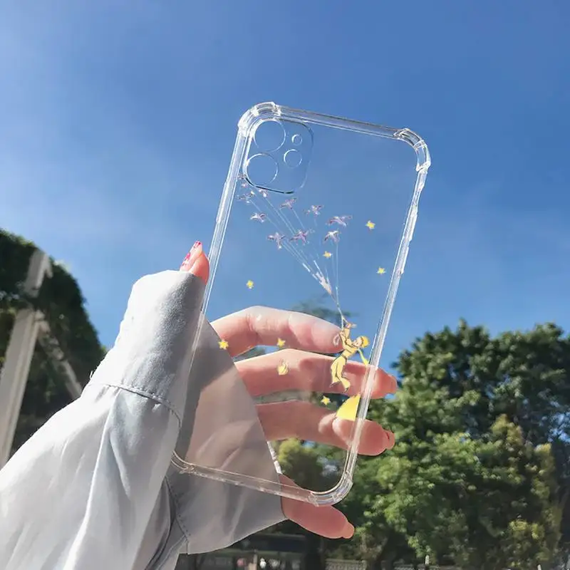 

Little Prince Phone Case Transparent for Clear iPhone 11 12 8 7 6 6S XS MAX Plus X 5S SE 2020 XR mini pro