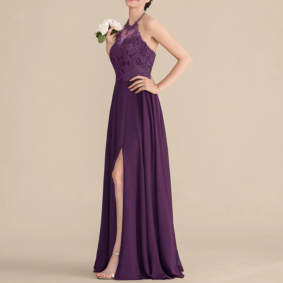 Выпускной вечер/вечернее платье А-силуэт/принцесса хальтер без рукавов длиной до