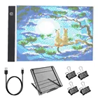 Светодиодная светильник Светка A4 для алмазной живописи, держатель для подсветки 5D, аксессуары для алмазной живописи, алмазная Вышивка крестиком, металлические инструменты