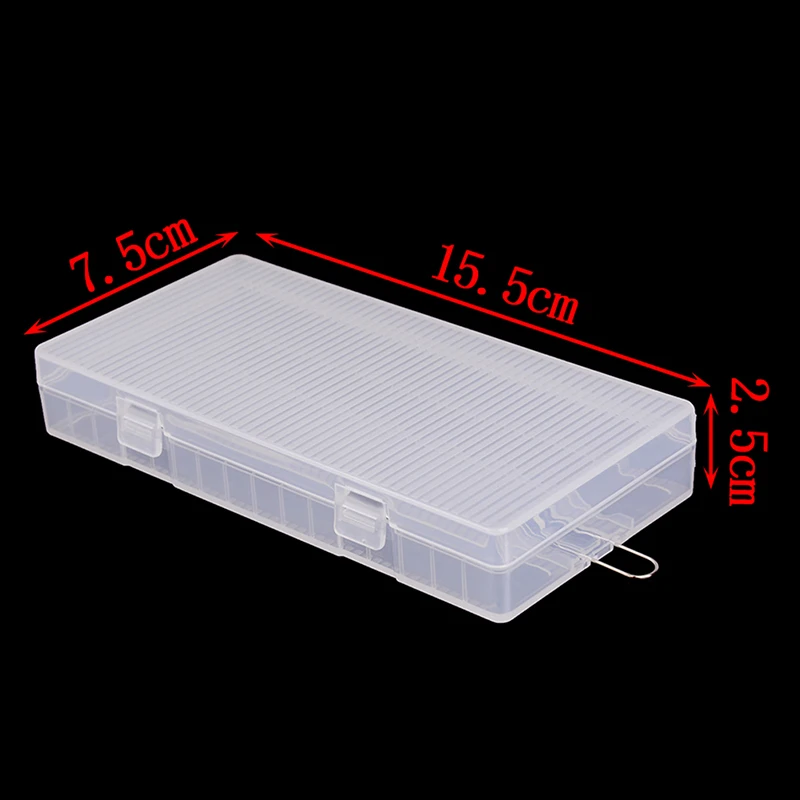 2020 1 шт. чехол для аккумулятора прозрачный жесткий 18650 PP ящик хранения