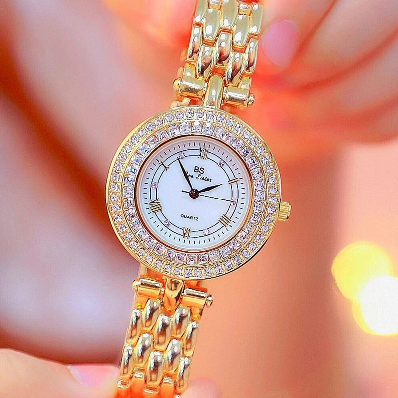 Iced Out женские часы 2020 известный Золотой Топ бренд платье для женщин Римский