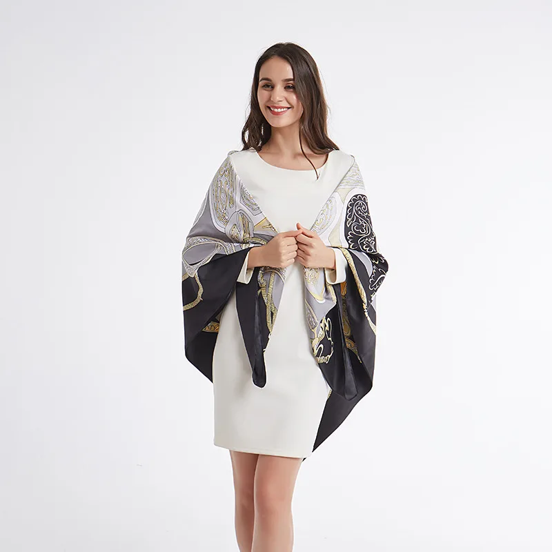 

Mulberry Scarf Women Silk Scarf Luxury Shawl Scarves Beach Cover-ups Bandana Hijabs Bufand de seda Foulard en soie solar playa