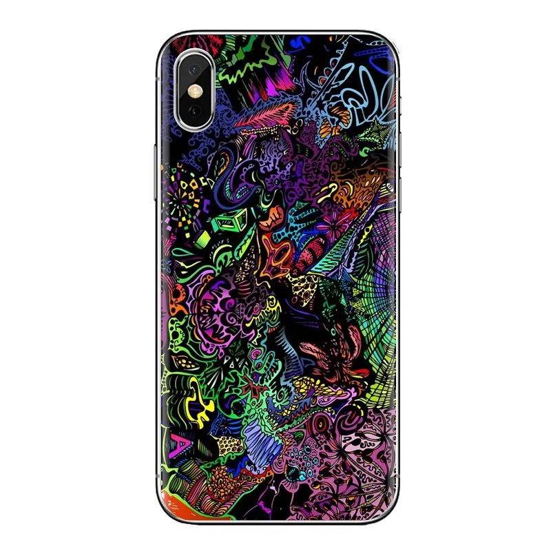 Silicone Phone Case Pastel Abstract Psychedelic Trippy For Samsung Galaxy S3 S4 S5 Mini S6 S7 Edge S8 S9 S10 Plus Note 3 4 5 8 9 |
