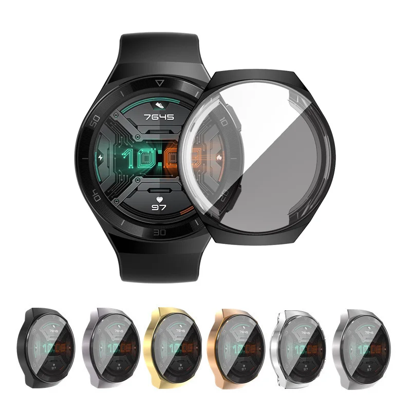 Чехол для часов Huawei Watch GT 2e GT2e прозрачный ТПУ бампер полный защитный чехол 2 E 2E