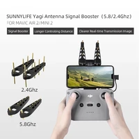 drone remote controller signal booster range extender 2pcs yagi antenna 5 8ghz 2 4 ghz for mavic air 2 mini 2 accessories