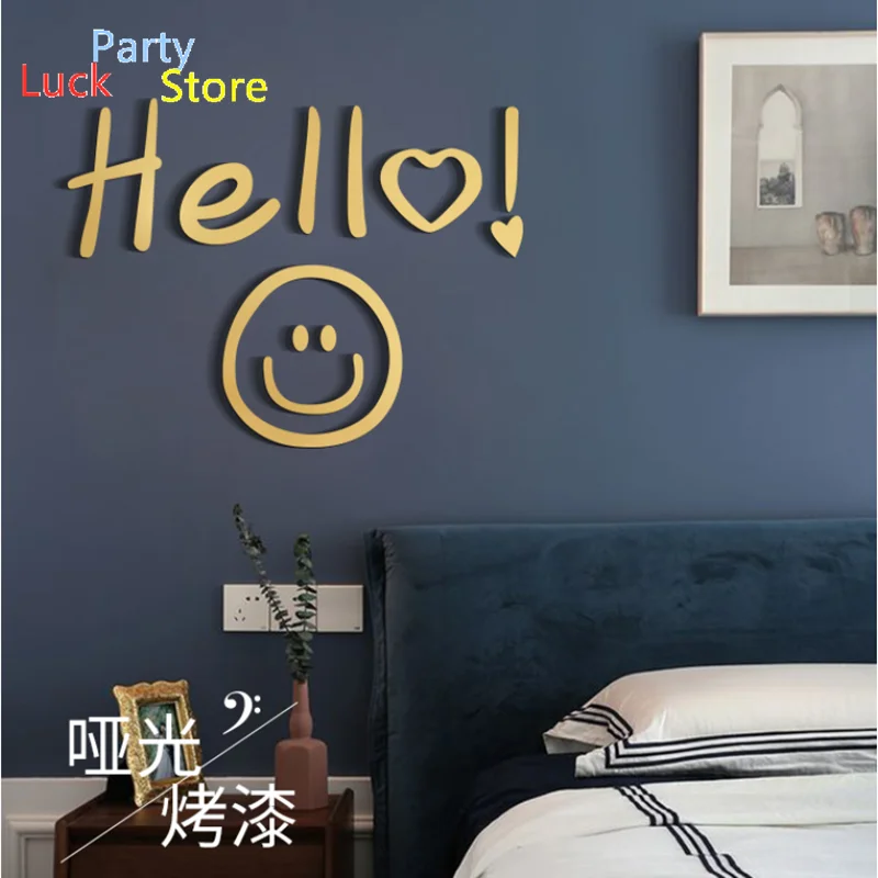 Наклейки на стену в скандинавском стиле самоклеящиеся красные настенные Стикеры