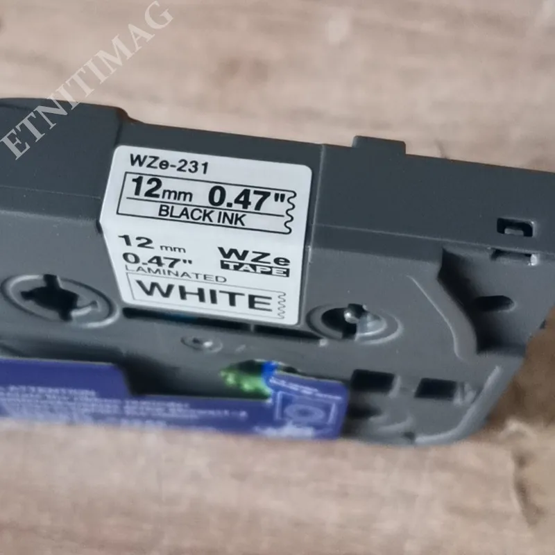 10 шт смешанные цвета TZe-621 TZ-631 P Touch запечатанных лент для черный на желтом цвете 12