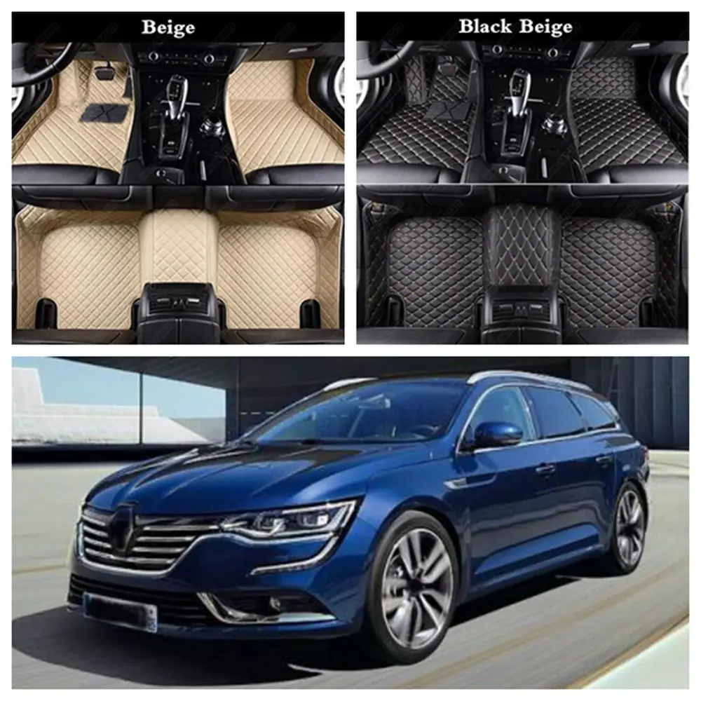 Автомобильные коврики кожаные Коврики для ног Renault Talisman Logan Fluence Scenic Captur Espace