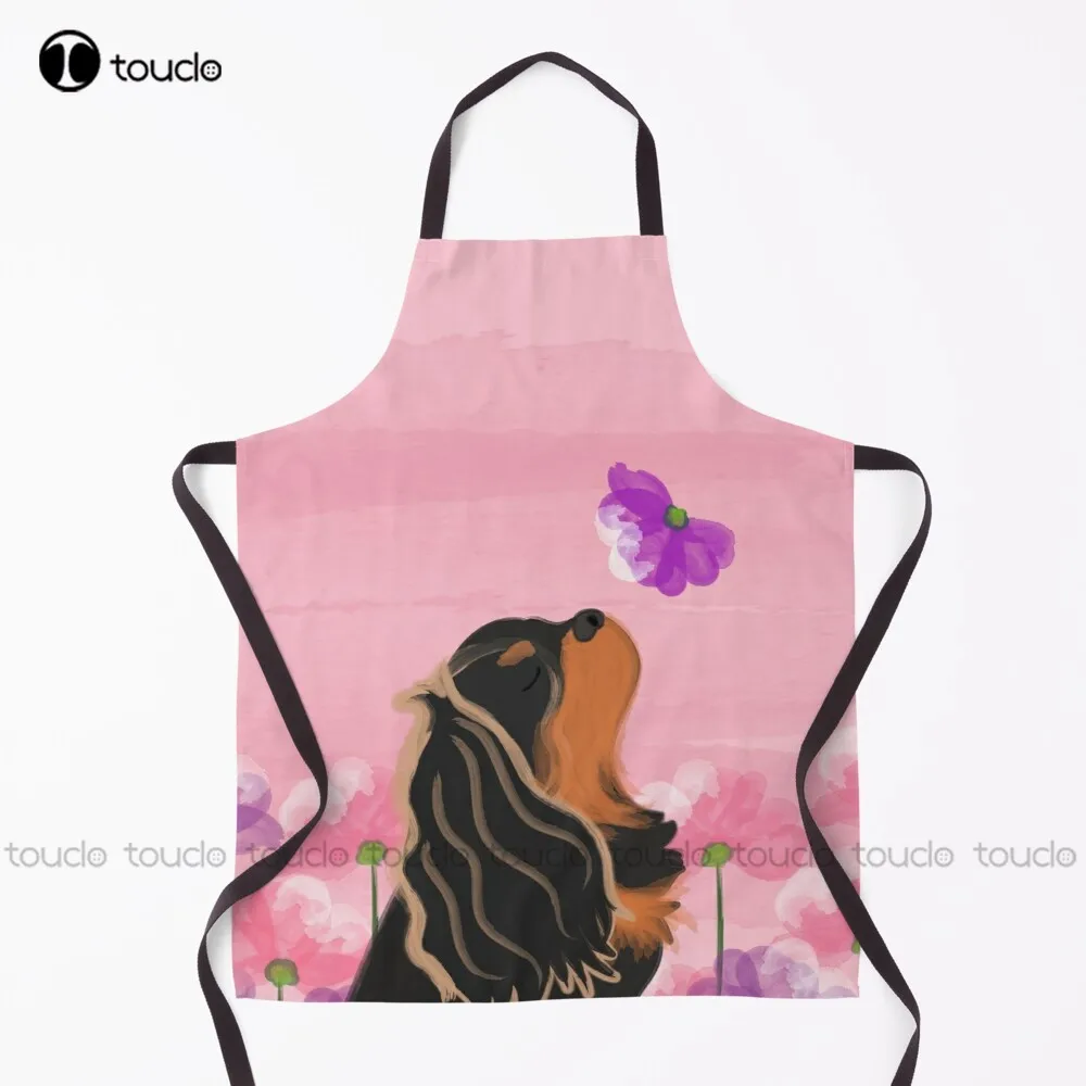 

Женский фартук по индивидуальному заказу, черный и коричневый фартук для приготовления пищи, для взрослых