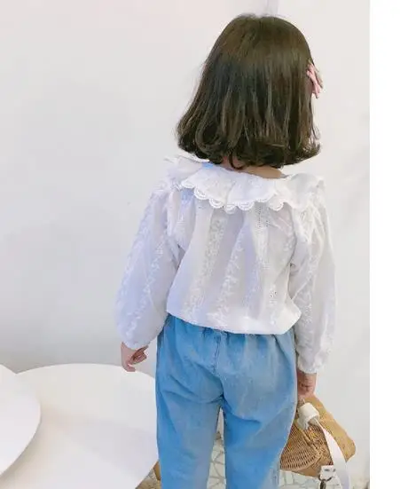 5 шт./лот рубашки для маленьких девочек детская одежда топы с длинными рукавами и