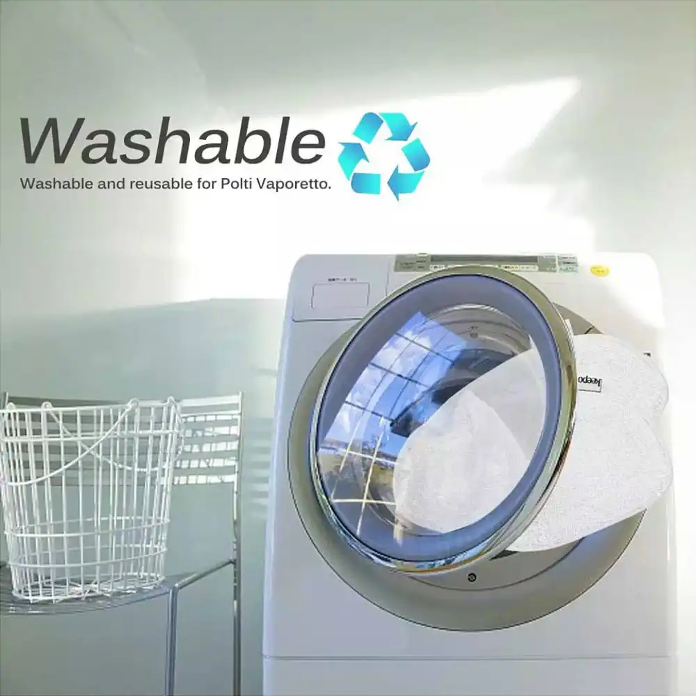 

6 or 12 PCS Mop Pads Fit for Polti Vaporetto PAEU0332, Vaporetto Smart 40_Mop, Vaporetto SV400_Hygiene, SV420_Frescovapor Mop