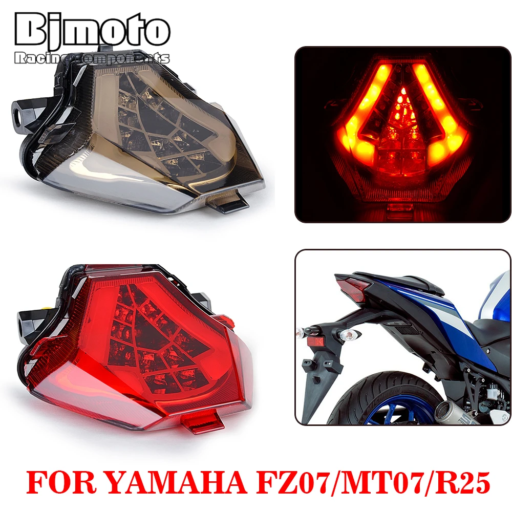12 В встроенные задние фонари для мотоциклов YAMAHA MT-07 25 03 FZ-07 R3 светодиодная