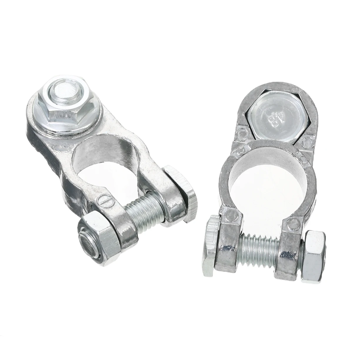 2 шт. автомобильный коннектор аккумуляторов из цинкового сплава с положительным