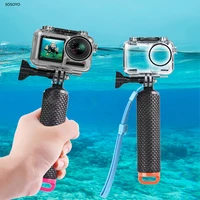 waterproof case underwater 40m diving shell handheld float buoyancy stick floating rod monopod set for dji osmo action camera