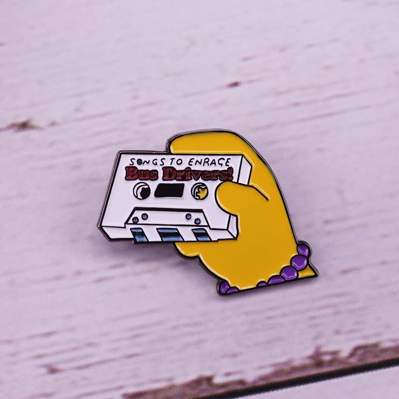 Эмалированная заколка в стиле ретро для вождения автобусов | Украшения и