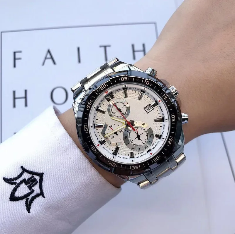 

2020 Luxury Quartz Mens Watches Blue Angels World Chronograph Men's WristWatch Business Casual Stainless Steel Watch