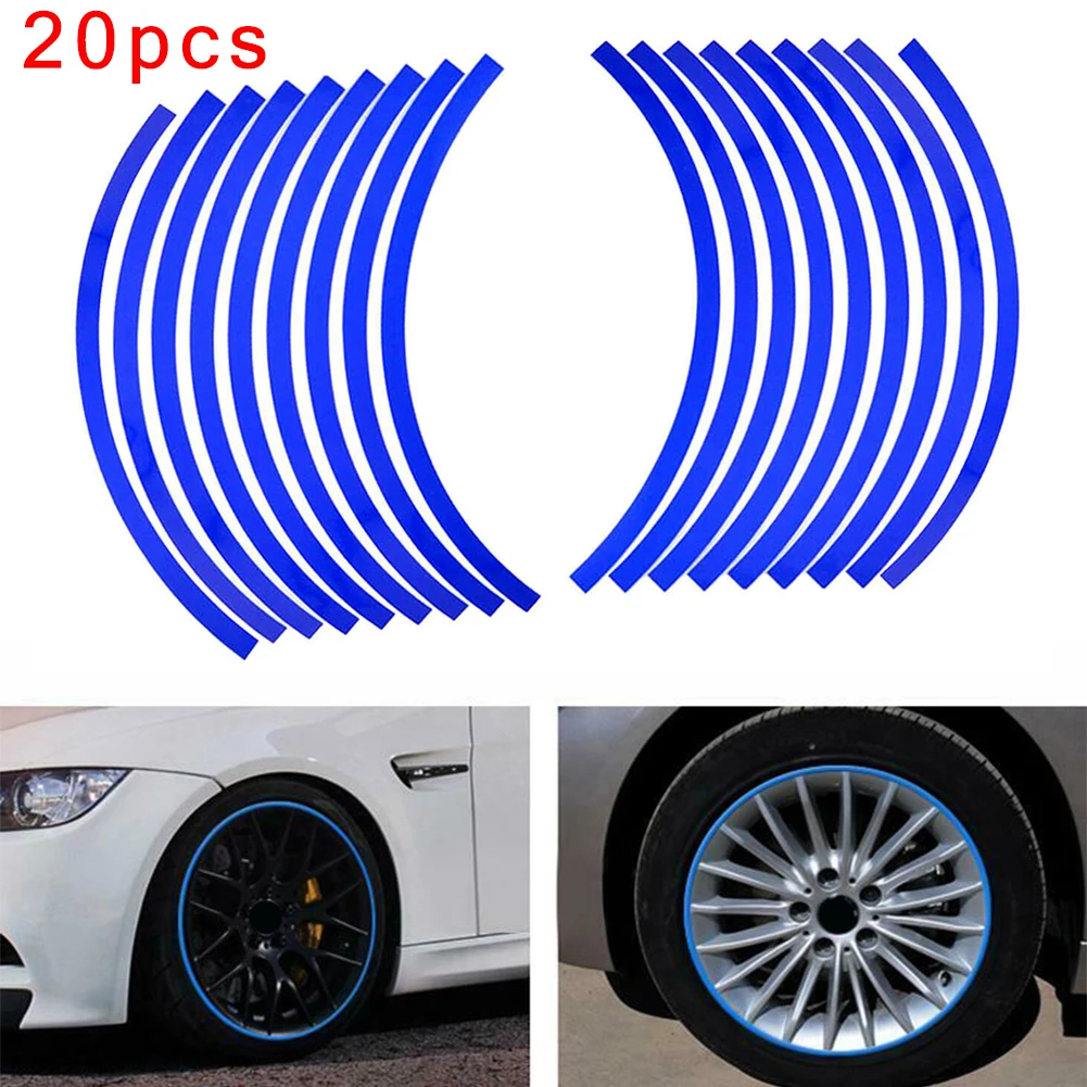 

Vans Reflective Rim Stripe Trucks Stickers Bicycles Vinyl 20Pcs set Car Tape