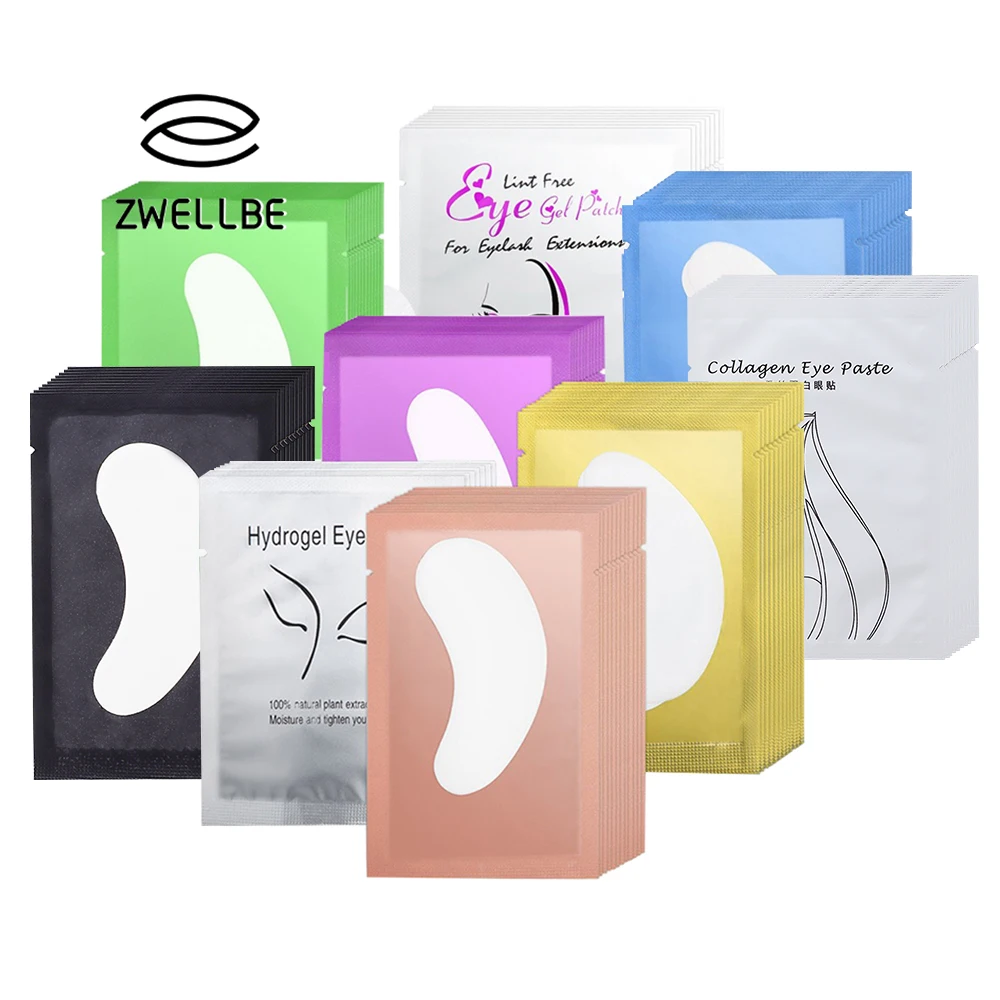 50 пар/упак. женские розовые синие накладки под глазами для наращивания ресниц