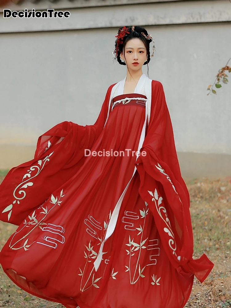 

2022 women's chinese classical style dance elegant hanfu wide sleeved flow fairy dress performance clothing cosplay stage wear