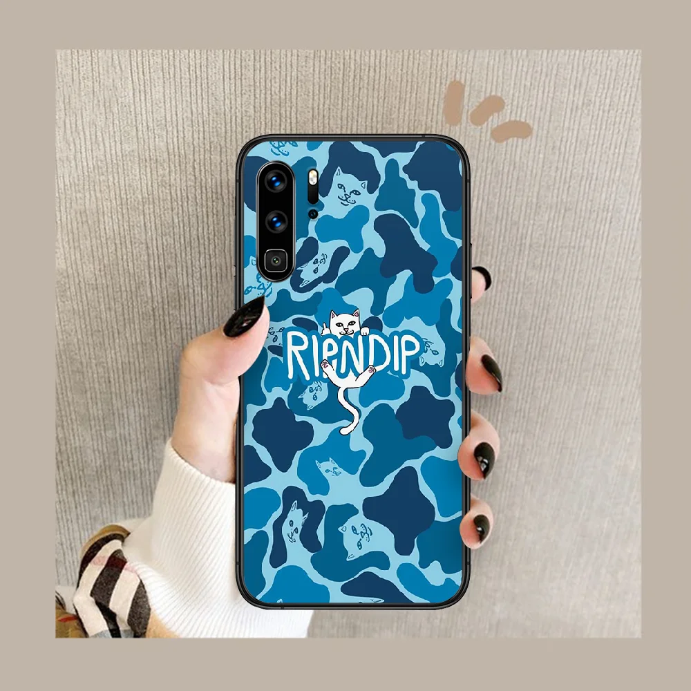 

American street style cat Phone Case For Huawei P Mate 10 20 30 40 Lite Pro smart Z 2019 nova 5t black Hoesjes Tpu Funda