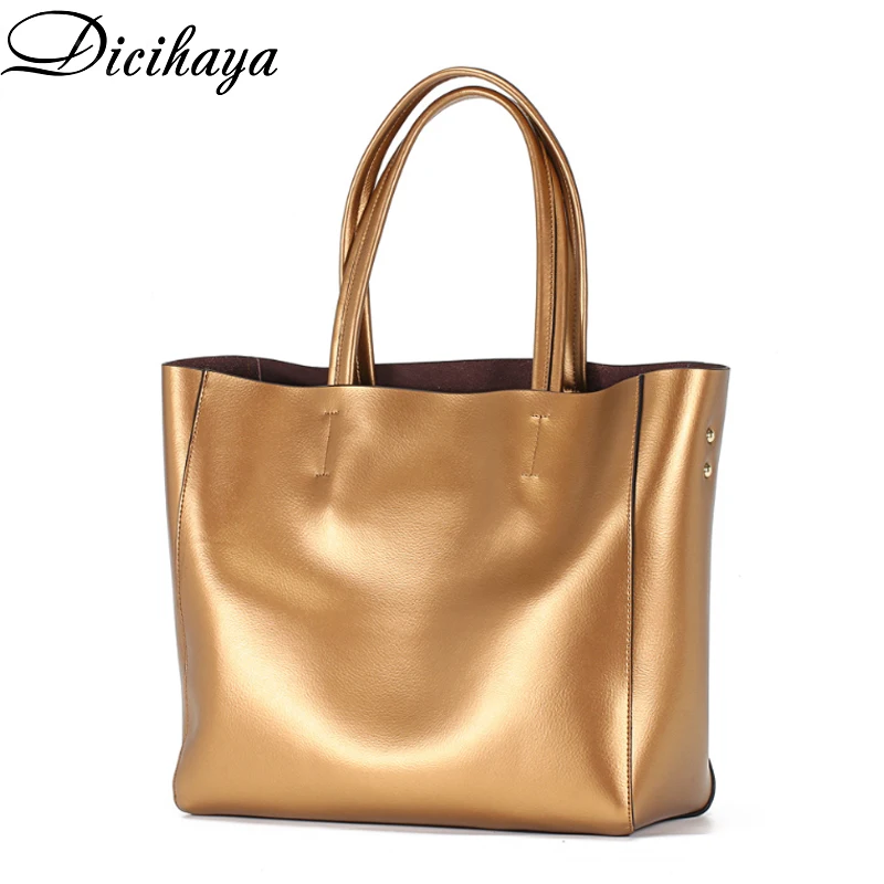 Сумка DICIHAYA из натуральной воловьей кожи для женщин, модная вместительная дизайнерская сумочка на ремне, 2020