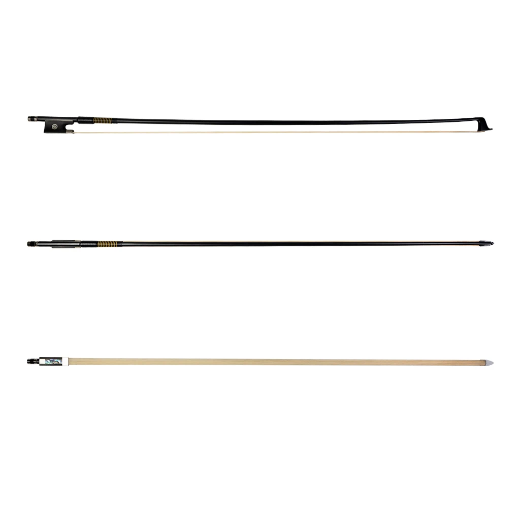 NAOMI 4/4 углеродное волокно скрипка бант полный размер эбеновая лягушка с