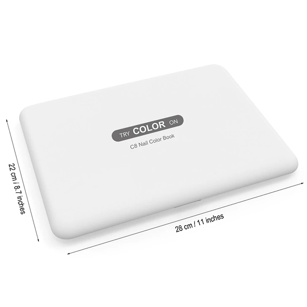 

Salon 120Colors Nail Gel Polish Color Display Book Nail Art Dedicated Card Chart Painting Painting Manicure Card fake nail stand