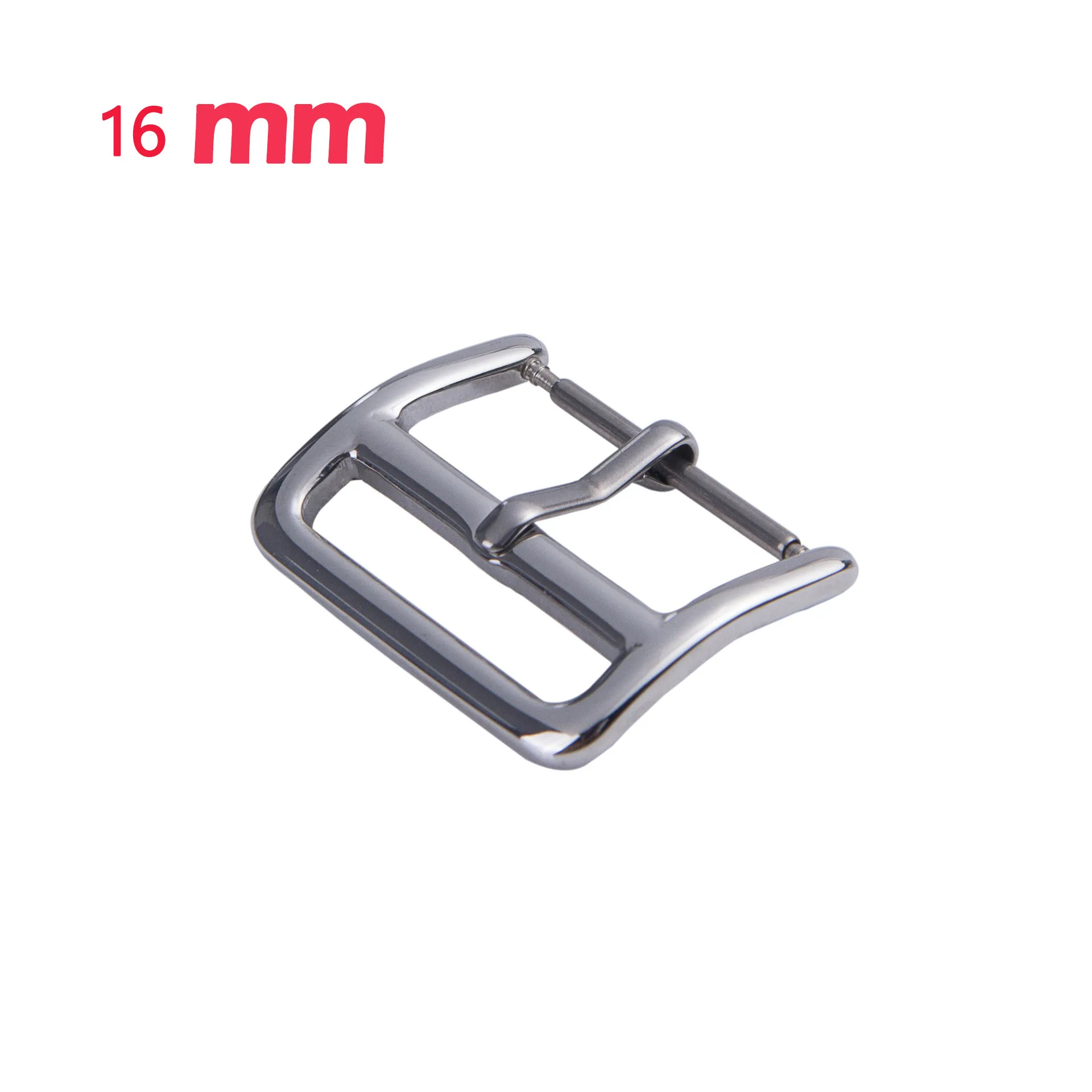 16mm silver 50 шт. 16 мм 18 мм 20 мм 22 мм DIY для Apple/samsung Horloge band Gesp knop Roestvrij Staal Zilver gepolijst Horlogeband Pin Gespen - Цвет: 16mm silver