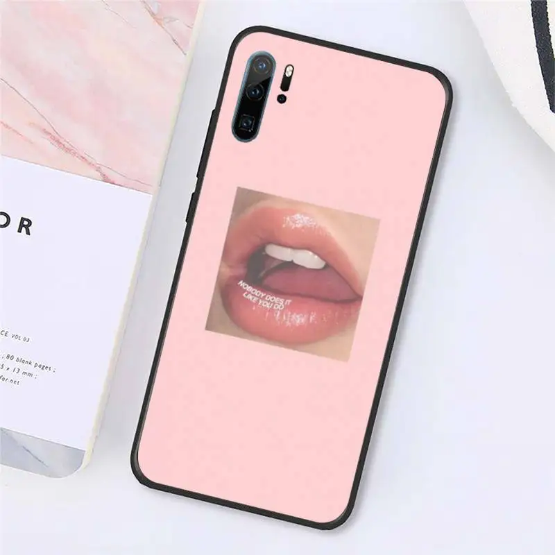 

Aesthetic Fashion text flower pattern Phone Case For Huawei honor Mate P 10 20 30 40 Pro 10i 9 10 20 8x Lite Y91C V17 6.38 6.44