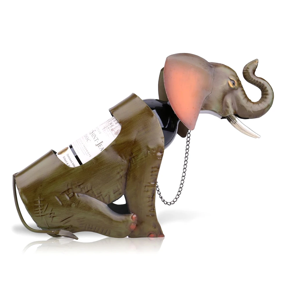 Стойка для вина с изображением кота/льва/леопарда металлическая практичная