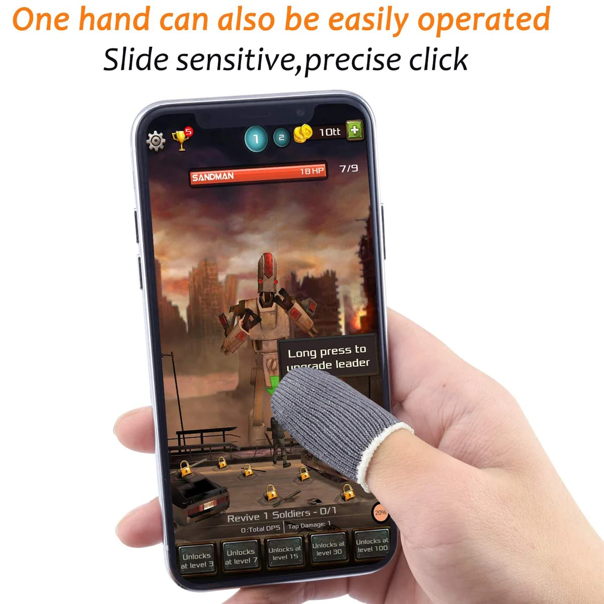 

6pcs Game Finger Gloves For Touchscreen Thumb Finger Sleeve For Sensitive Shoot Aim Sweat Proof Finger Cots Gaming Gloves