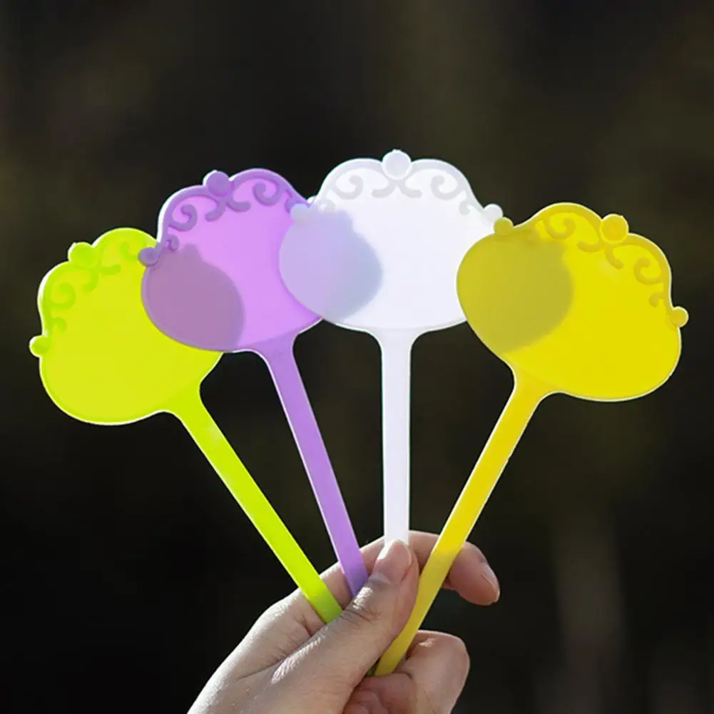 10 шт./упак. пластиковые садовые бирки украшения для растений Цветочная бирка