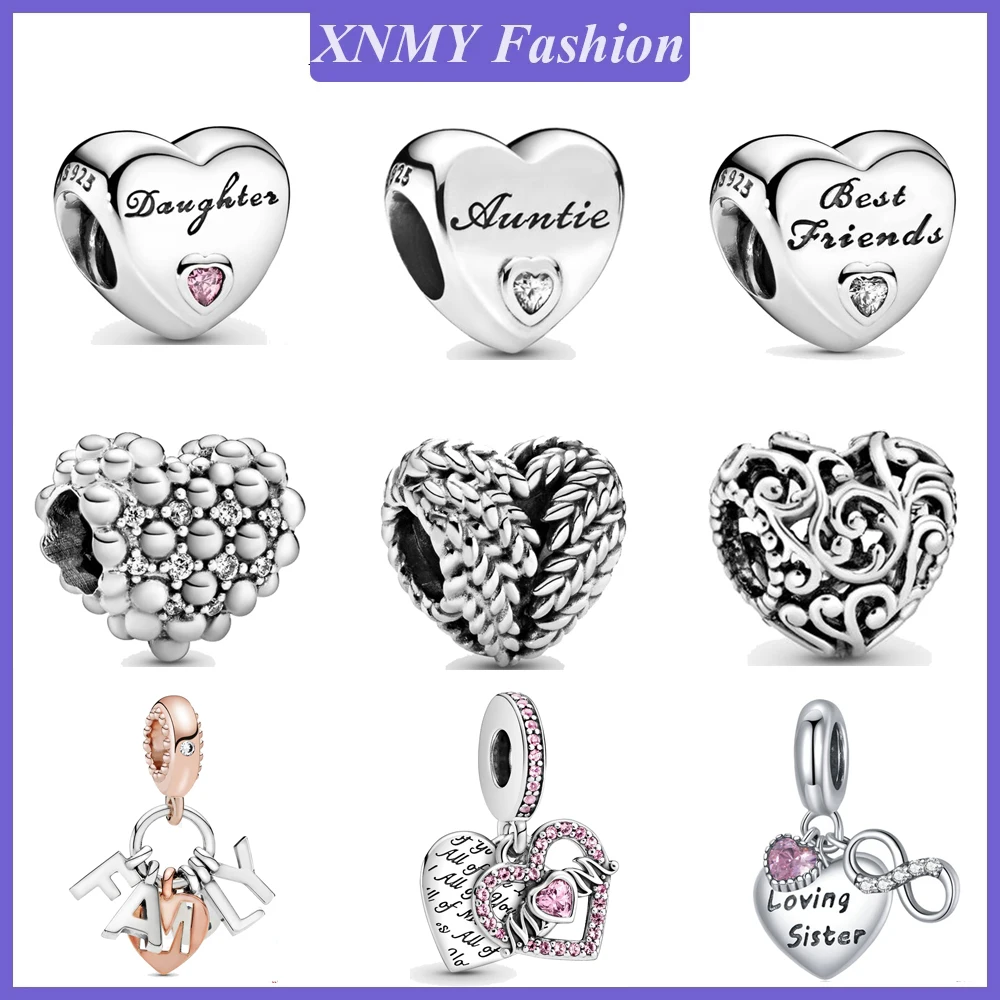 XNMY горячая Распродажа серебряного цвета любовь сестра мама Подвеска для дочери