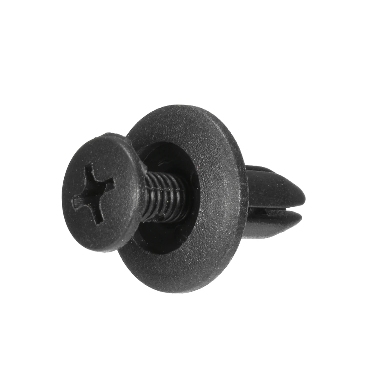 

50pcs Fastener Clips Universal Car Truck Bumper Fender Rivet Fastener Clips 6mm Hole Black