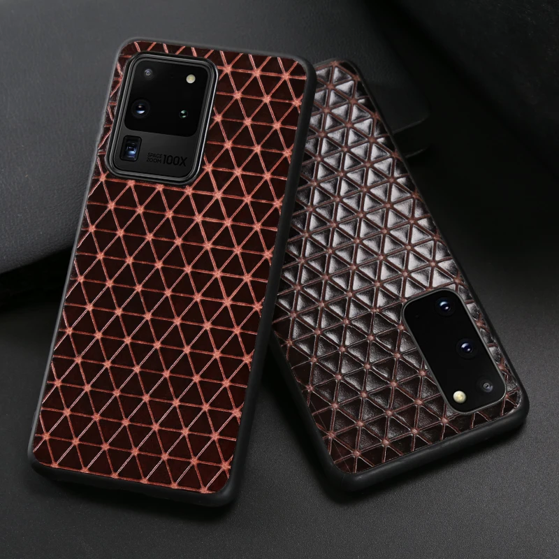 Кожаный чехол для телефона Samsung S20 Ultra S7 S8 S9 S10 S10e Note 8 9 10 Plus A10 A20 A30 A40 A50 A70 A51 A71 A80 с