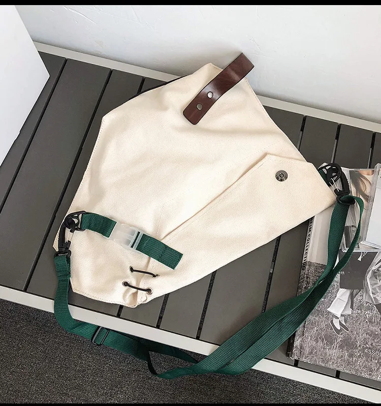 

Original Canvas Shoulder Bag Male Hip-hop Messenger Bag Korean Mobile Phone Bag Crossbody Bag Shipping Bags Fashion Bags