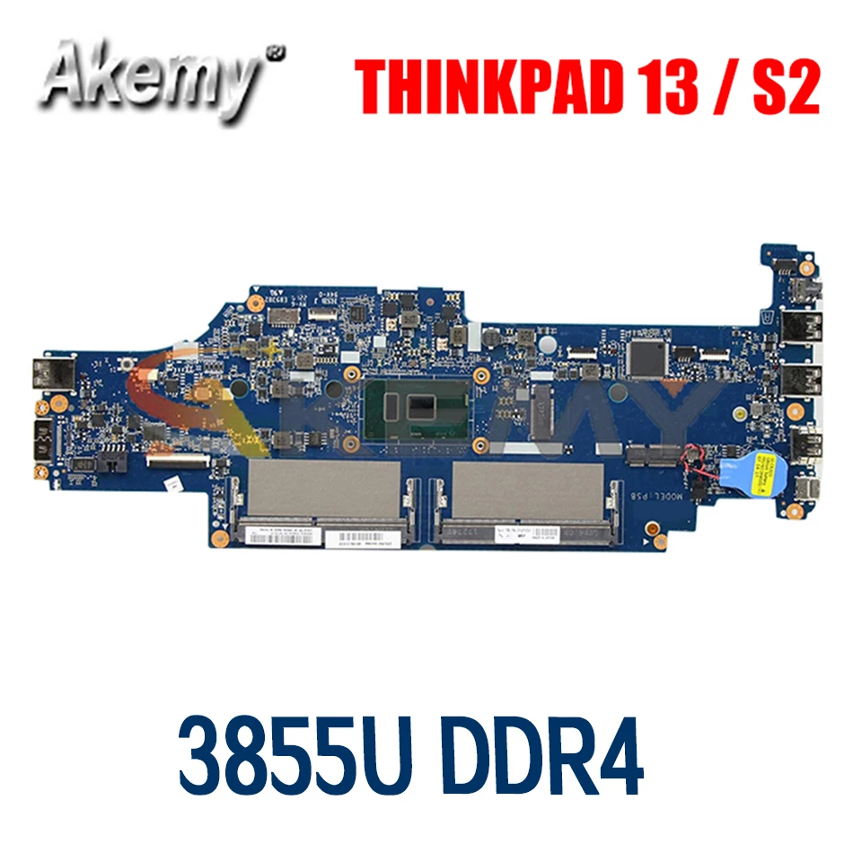 

For ThinkPad 13 / S2 laptop motherboard DA0PS8MB8G0 has CPU 3855U DDR4 Test 100% Work FRU 01AY561 01AY551 01AY550 Mainboard