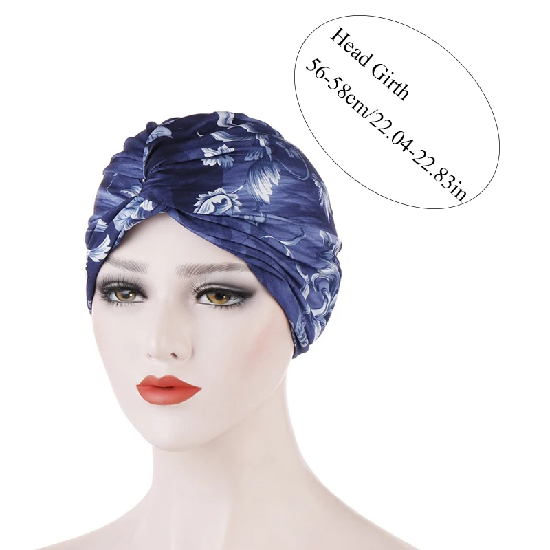Женский хиджаб с принтом тюрбан мусульманский головной платок Солнцезащитная