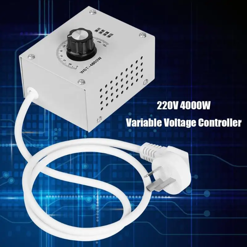 AC 220V WBT-4000W стабилизатор электронапряжения диммер контроль температуры двигателя отрицательное давление вентилятор 105*83*54 мм