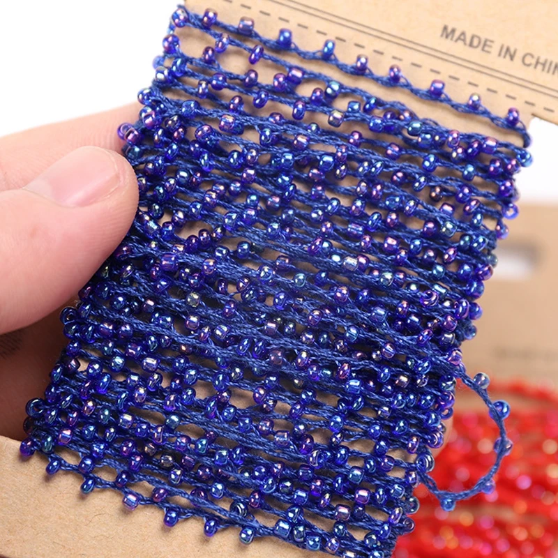 5 ярдов хрустальные бусины цепочка с отделкой стразы гирлянда жемчуг для