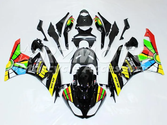 Впрыска Новый ABS целые обтекатели комплект подходит для kawasaki Ninja ZX 6R ZX6R 09 10 11 12 636 2009