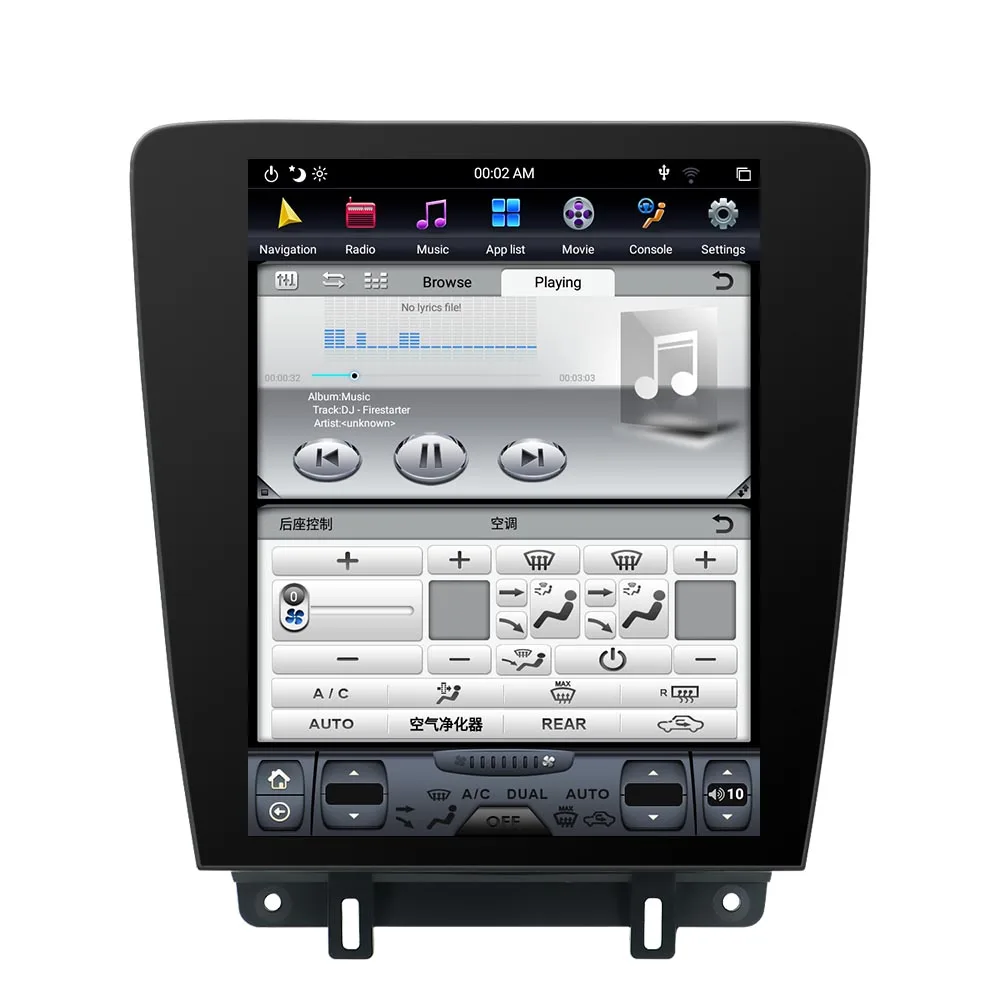 Автомагнитола в стиле Tesla Android 9 0 вертикальный экран для Ford Mustang 2010-2014 GPS-навигатор