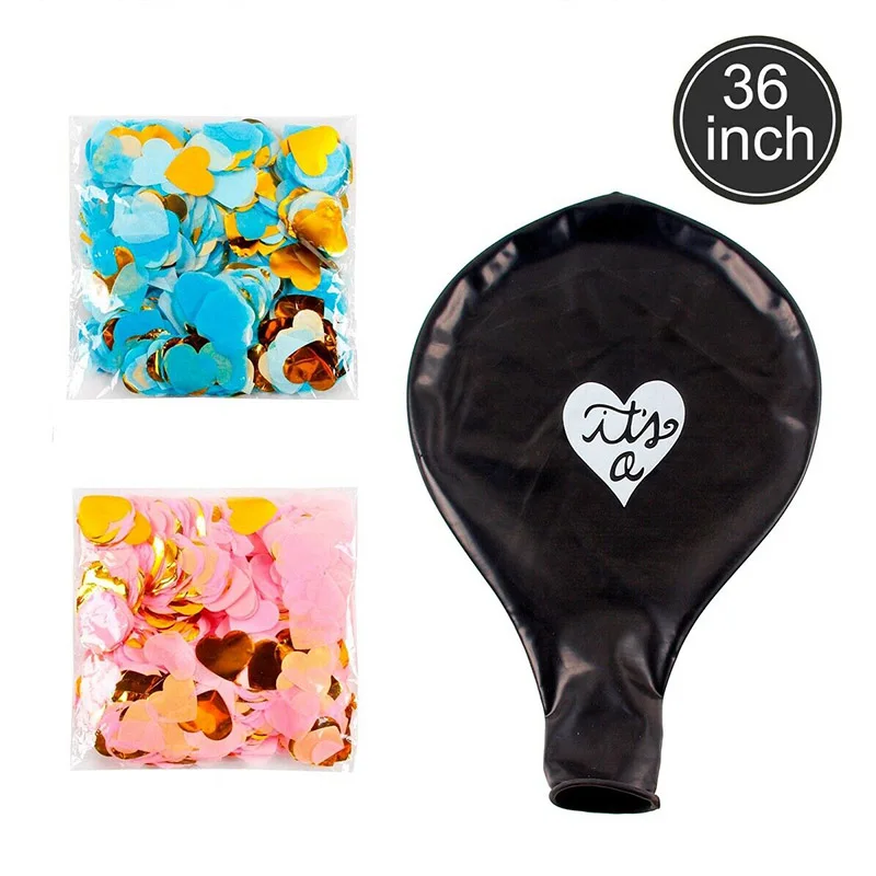 

Baby Gender Reveal Party Supplies Set Foil Latex Confetti Balloons Baby Shower Decor D1