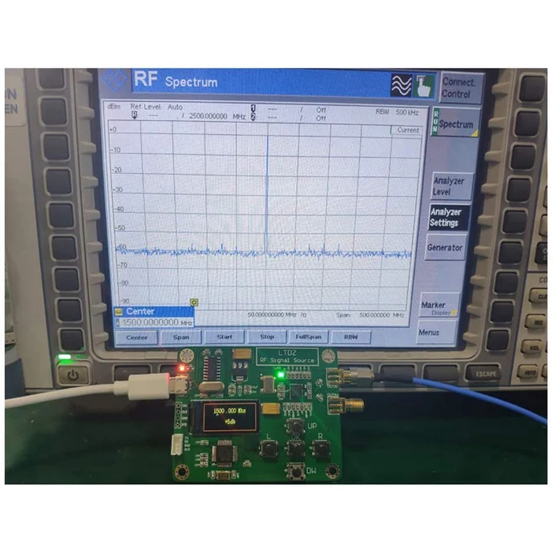 TOP LTDZ MAX2870 STM32 23 5-6000 МГц модуль источника сигнала USB 5 в питание частоты и режимы