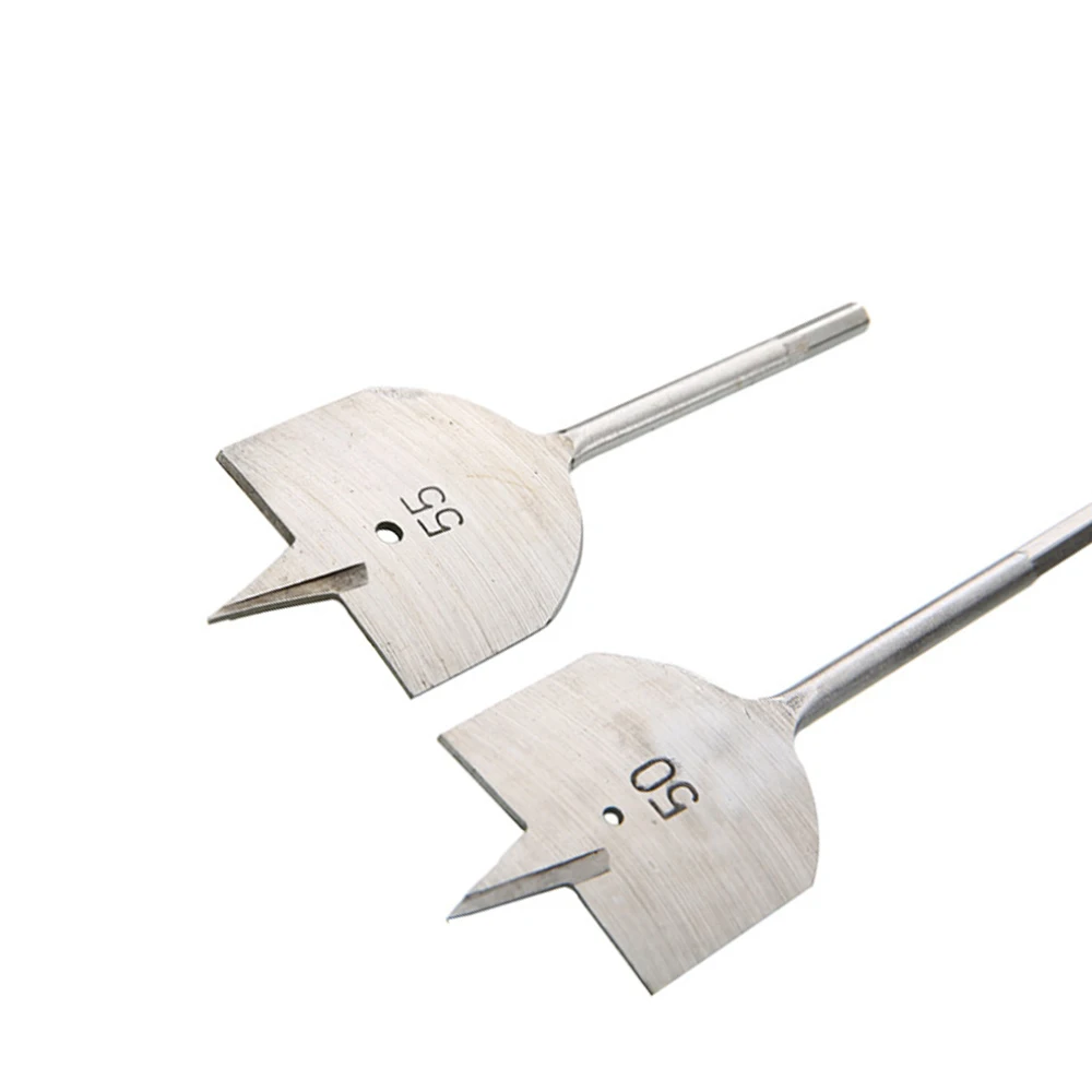 10pcs 10-55mm Flat Drill High-carbon Steel Wood Drills Woodworking Spade Bits Durable Power Tool Sets