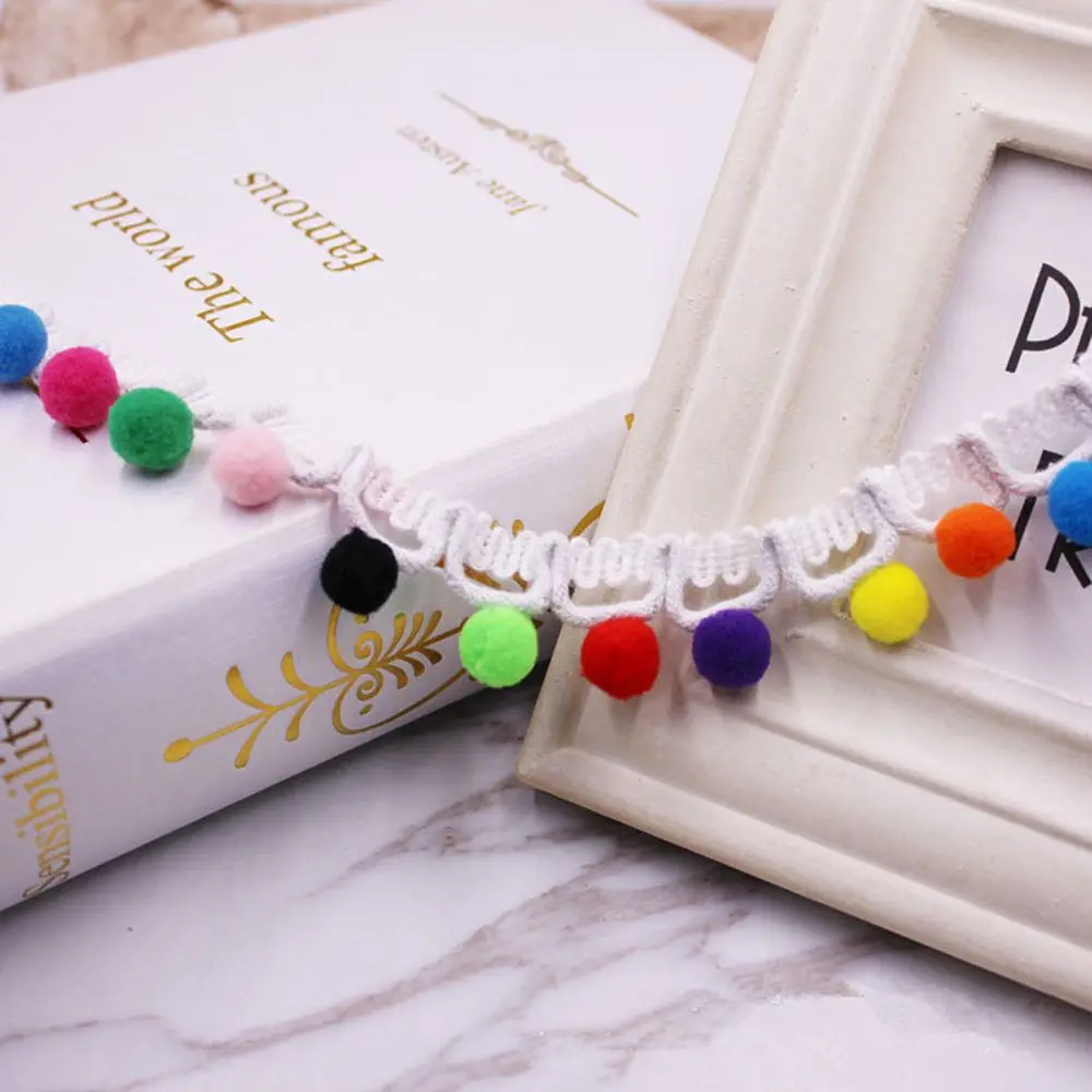 1 ярд ручная работа украшенная бисером кисточками кружевной лентой помпоном