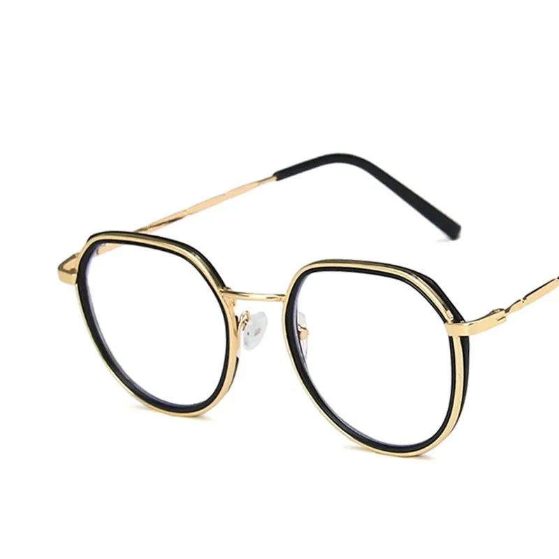 

2020 Vintage Metal Glasses Women Anti-blue Light Eyeglasses Square Optics Myopia Computer Men Eye Glasses Frame Fashion New
