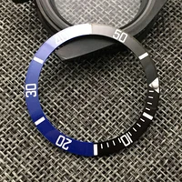 38mm blue black ceramic watch bezel inset ring for sub watch scale circle replacement watch insert bezel case scale outer ring