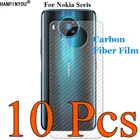 10 шт.лот для Nokia G10 G20 8,3 5,3 1,3 2,3 7,2 6,2 2,2 4.2 5G 3D углеродное волокно задняя пленка защитная наклейка для экрана